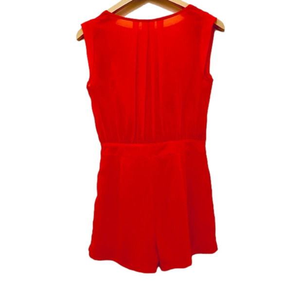 Zinga Coral / Orange Sleeveless Romper - Picture 7 of 8